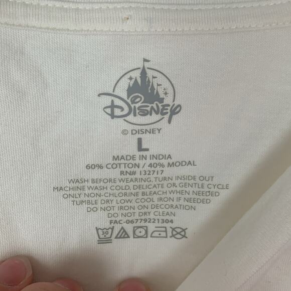 Disney Parks womens large epcot flower festival figment short sleeve shirt white - Picture 2 of 7